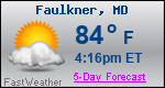 Weather Forecast for Faulkner, MD