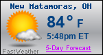 Weather Forecast for New Matamoras, OH