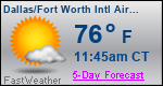 Weather Forecast for Dallas/Fort Worth International Airport, TX