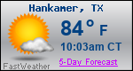 Weather Forecast for Hankamer, TX