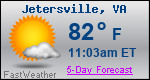 Weather Forecast for Jetersville, VA