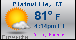 Weather Forecast for Plainville, CT