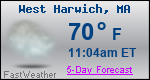 Weather Forecast for West Harwich, MA