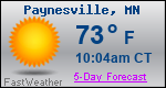 Weather Forecast for Paynesville, MN