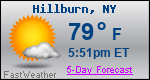 Weather Forecast for Hillburn, NY