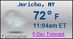 Weather Forecast for Jericho, NY