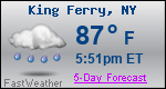 Weather Forecast for King Ferry, NY