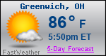 Weather Forecast for Greenwich, OH