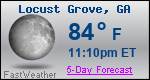 Weather Forecast for Locust Grove, GA