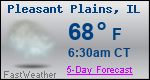 Weather Forecast for Pleasant Plains, IL