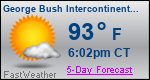 Weather Forecast for George Bush Intercontinental/Houston Airport, TX