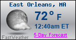 Weather Forecast for East Orleans, MA