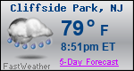 Weather Forecast for Cliffside Park, NJ