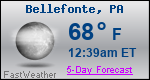Weather Forecast for Bellefonte, PA