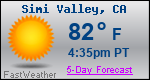 Weather Forecast for Simi Valley, CA