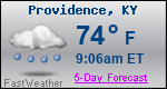 Weather Forecast for Providence, KY