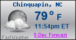 Weather Forecast for Chinquapin, NC