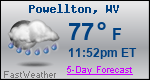 Weather Forecast for Powellton, WV