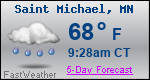 Weather Forecast for Saint Michael, MN