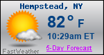 Weather Forecast for Hempstead, NY