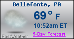 Weather Forecast for Bellefonte, PA