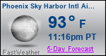 Weather Forecast for Phoenix Sky Harbor International Airport, AZ