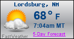 Weather Forecast for Lordsburg, NM