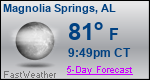 Weather Forecast for Magnolia Springs, AL