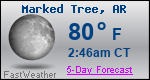 Weather Forecast for Marked Tree, AR