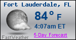 Weather Forecast for Fort Lauderdale, FL