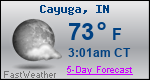 Weather Forecast for Cayuga, IN