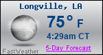 Weather Forecast for Longville, LA