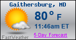 Weather Forecast for Gaithersburg, MD