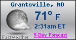 Weather Forecast for Grantsville, MD