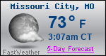 Weather Forecast for Missouri City, MO