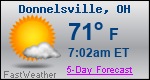 Weather Forecast for Donnelsville, OH