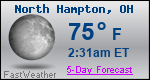 Weather Forecast for North Hampton, OH