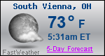 Weather Forecast for South Vienna, OH