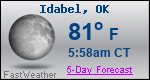 Weather Forecast for Idabel, OK