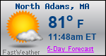 Weather Forecast for North Adams, MA