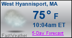 Weather Forecast for West Hyannisport, MA
