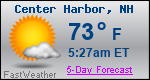 Weather Forecast for Center Harbor, NH