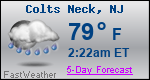 Weather Forecast for Colts Neck, NJ