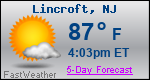 Weather Forecast for Lincroft, NJ