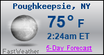 Weather Forecast for Poughkeepsie, NY