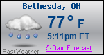 Weather Forecast for Bethesda, OH