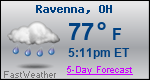 Weather Forecast for Ravenna, OH