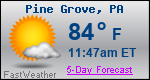 Weather Forecast for Pine Grove, PA