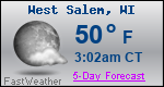 Weather Forecast for West Salem, WI