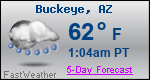 Weather Forecast for Buckeye, AZ